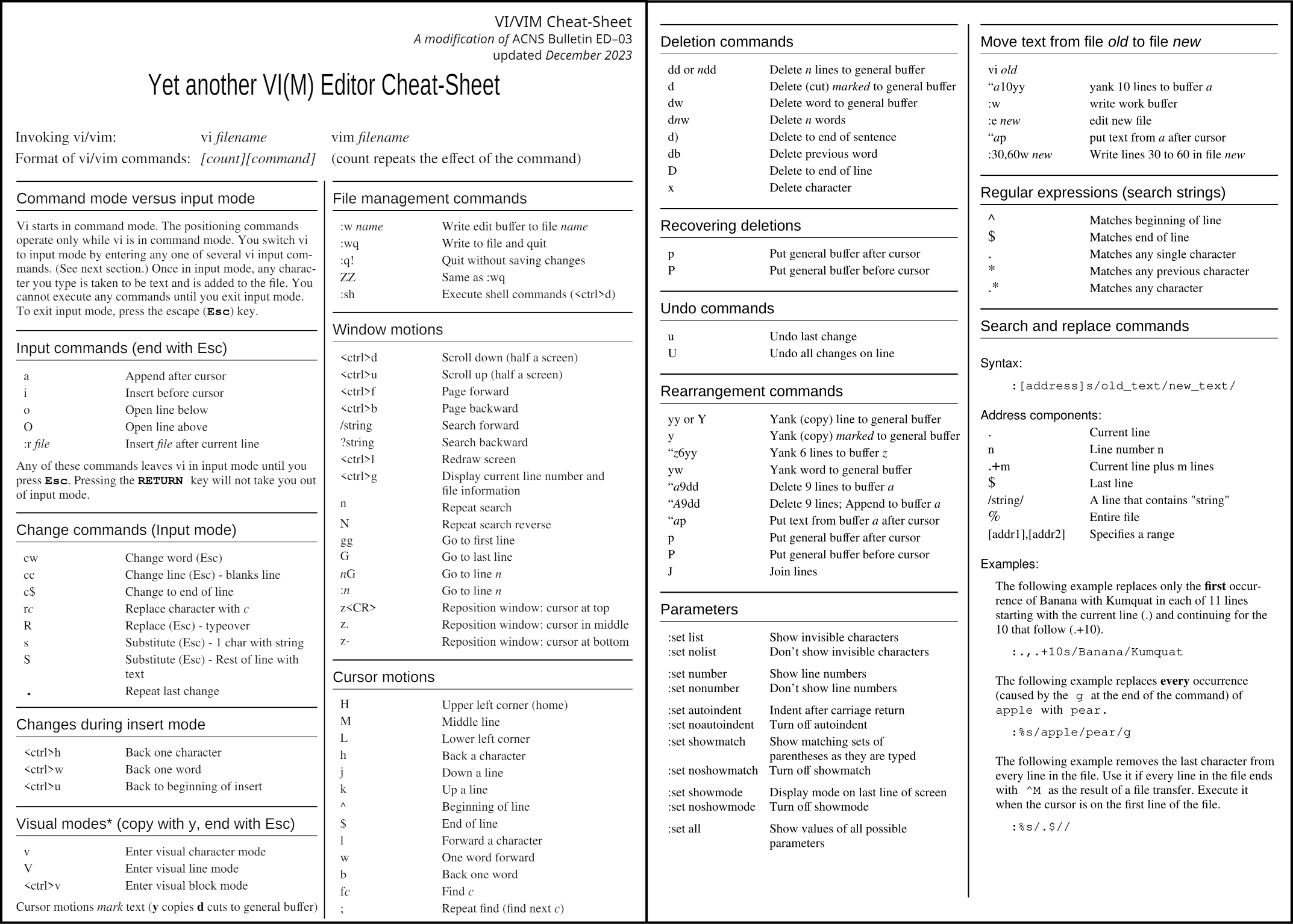 Yet another vi(m) cheat sheet